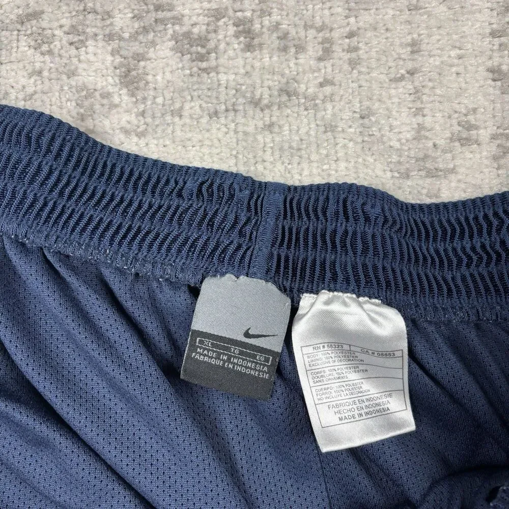 Vintage Nike Tear Away Pants Blue Supreme Shiny Snap Basketball Y2K 90s Size XL - Picture 5 of 6